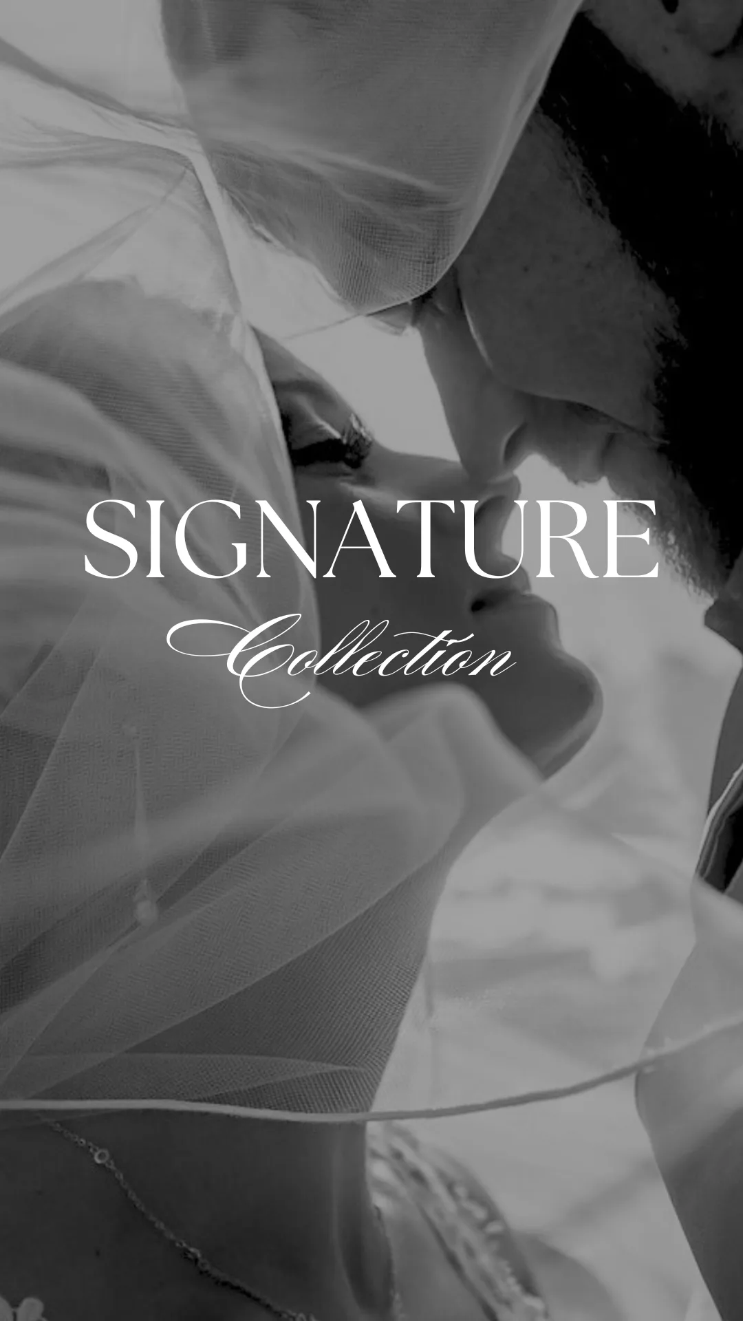 Bride and groom under the veil in a black-and-white wedding portrait-Cancun