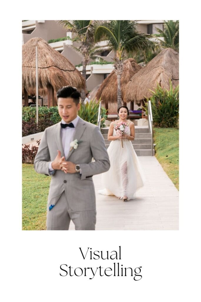 Candid pre-ceremony moment-fisrt look-cancun destination wedding
