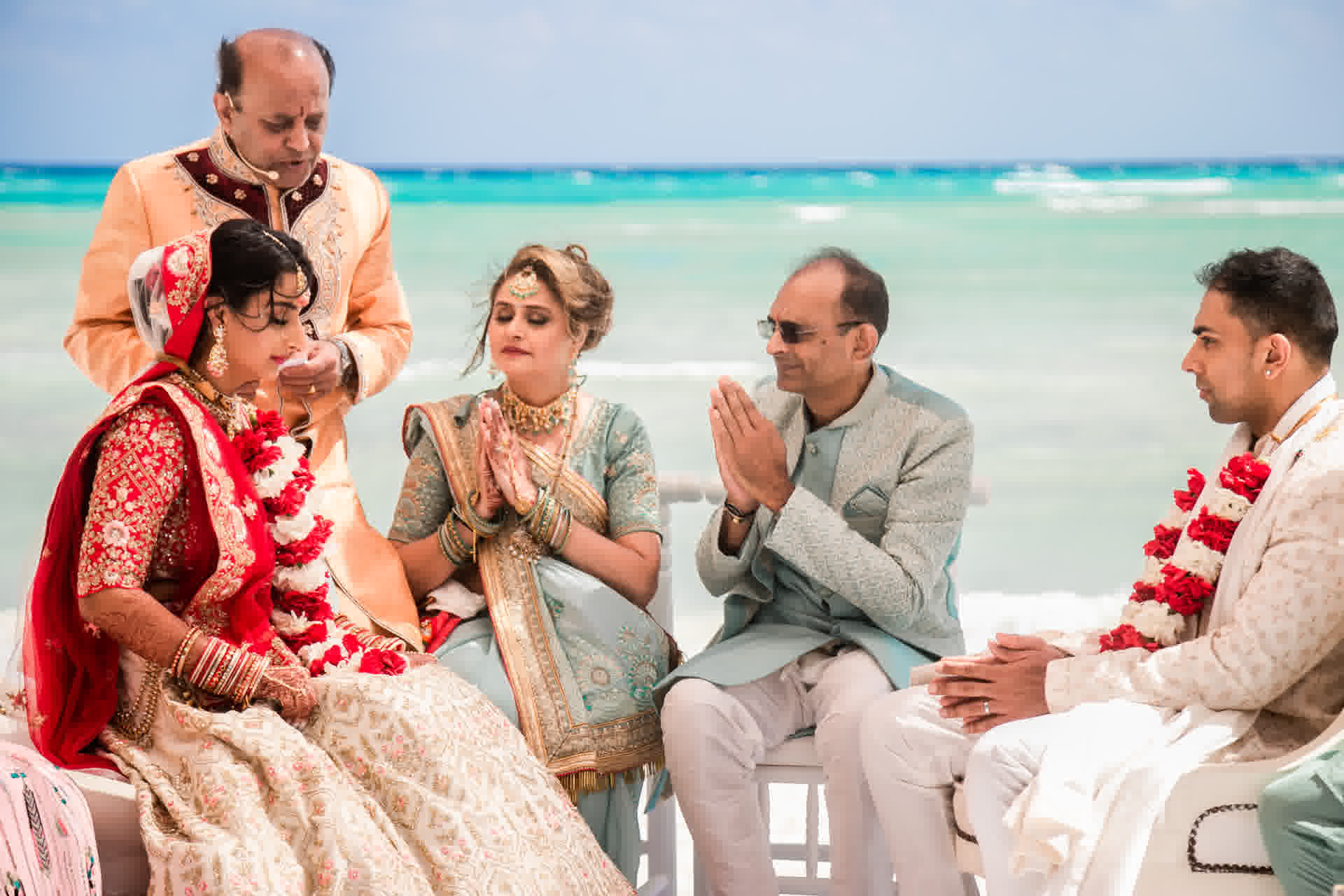 Wedding photography: hindu ceremony at a Cancun wedding by Xavier Bau