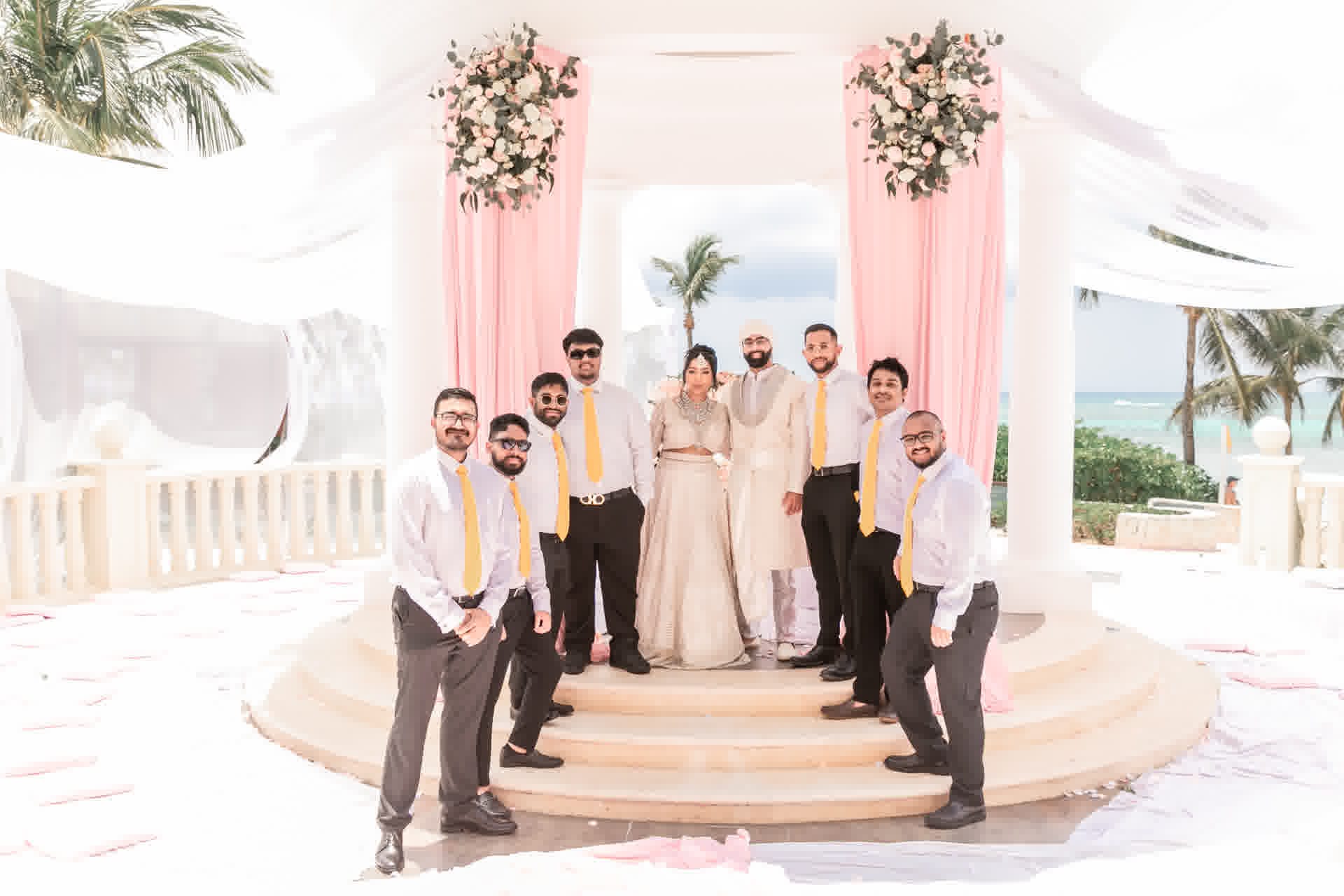 Wedding photography: sikh ceremony at a Cancun wedding by Xavier Bau