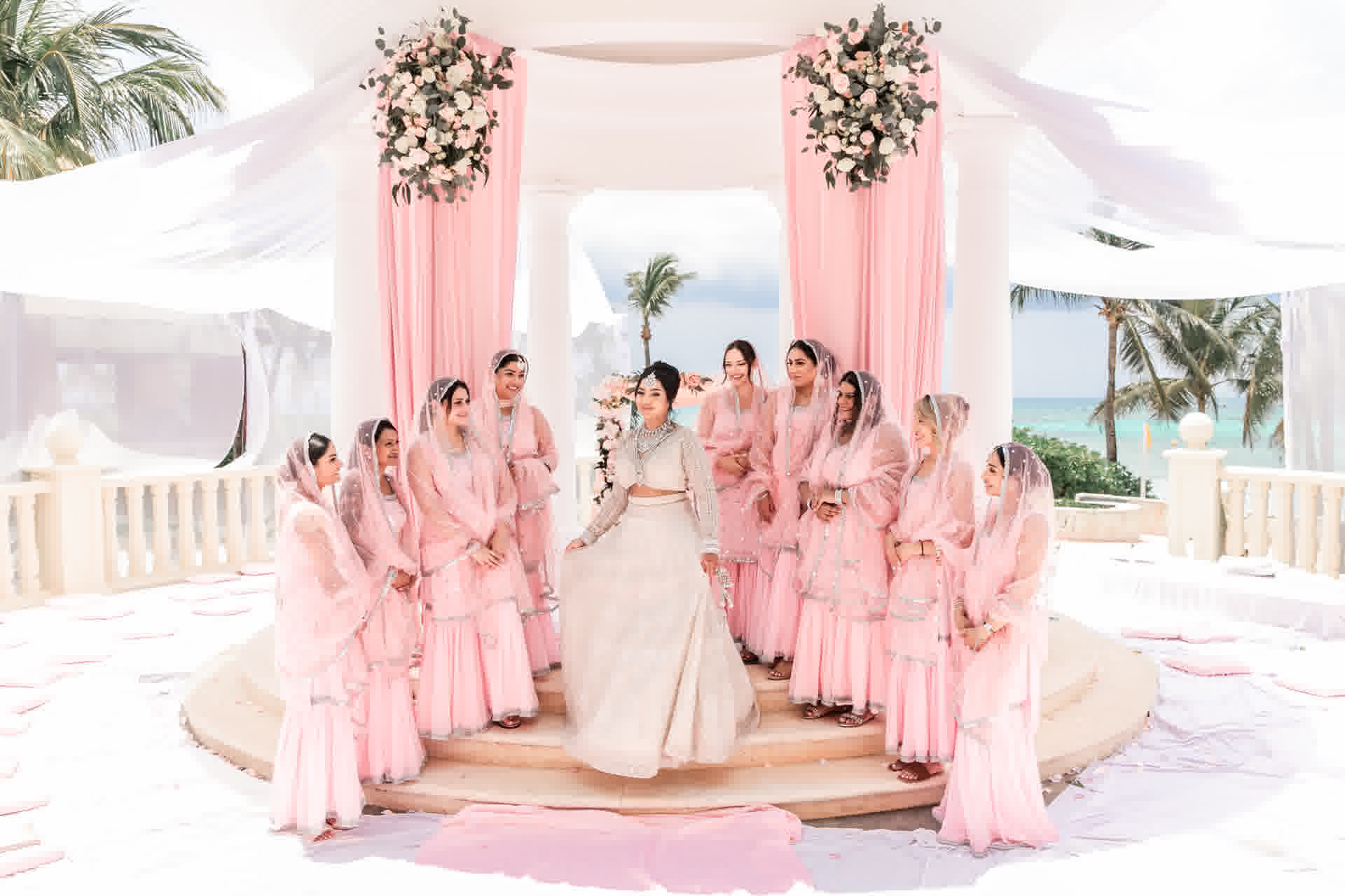 Wedding photography: sikh ceremony at a Cancun wedding by Xavier Bau